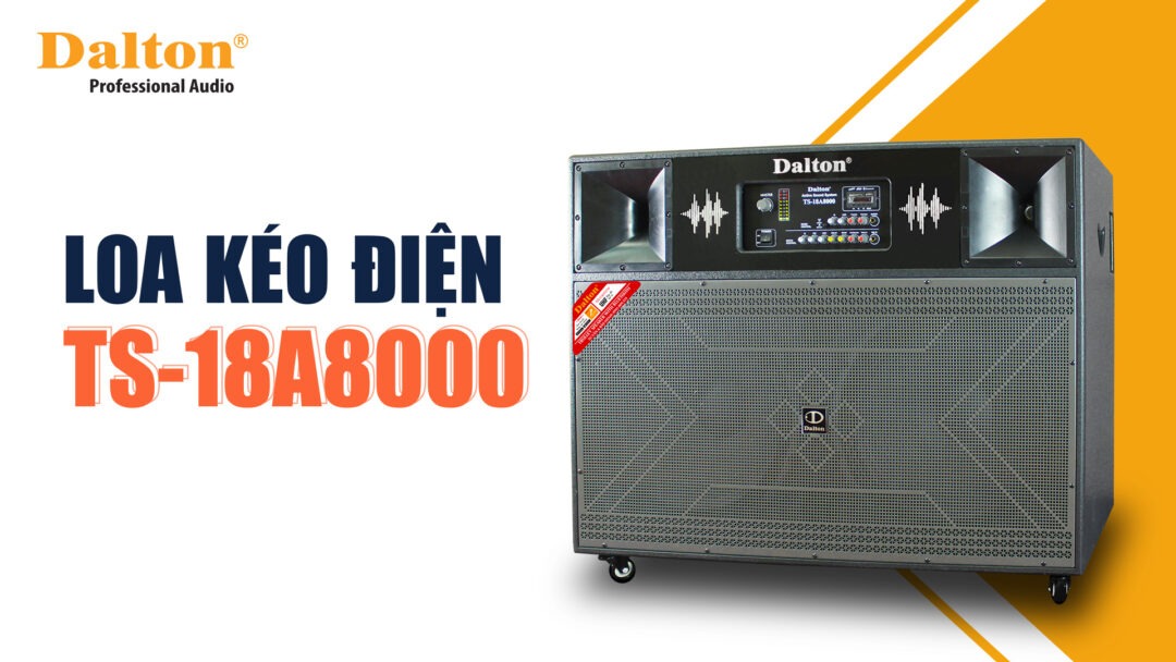 Loa kéo điện Karaoke Dalton 3000W TS-18A8000